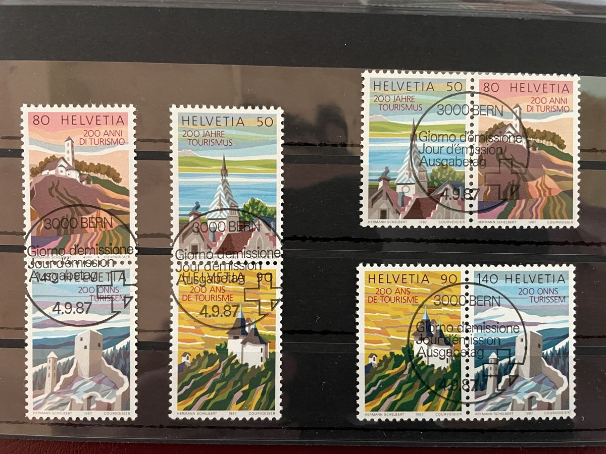 Tutti i francobolli: 1987 Tourismus ET Vollstempel – Usato da Faido venduto da Luca555