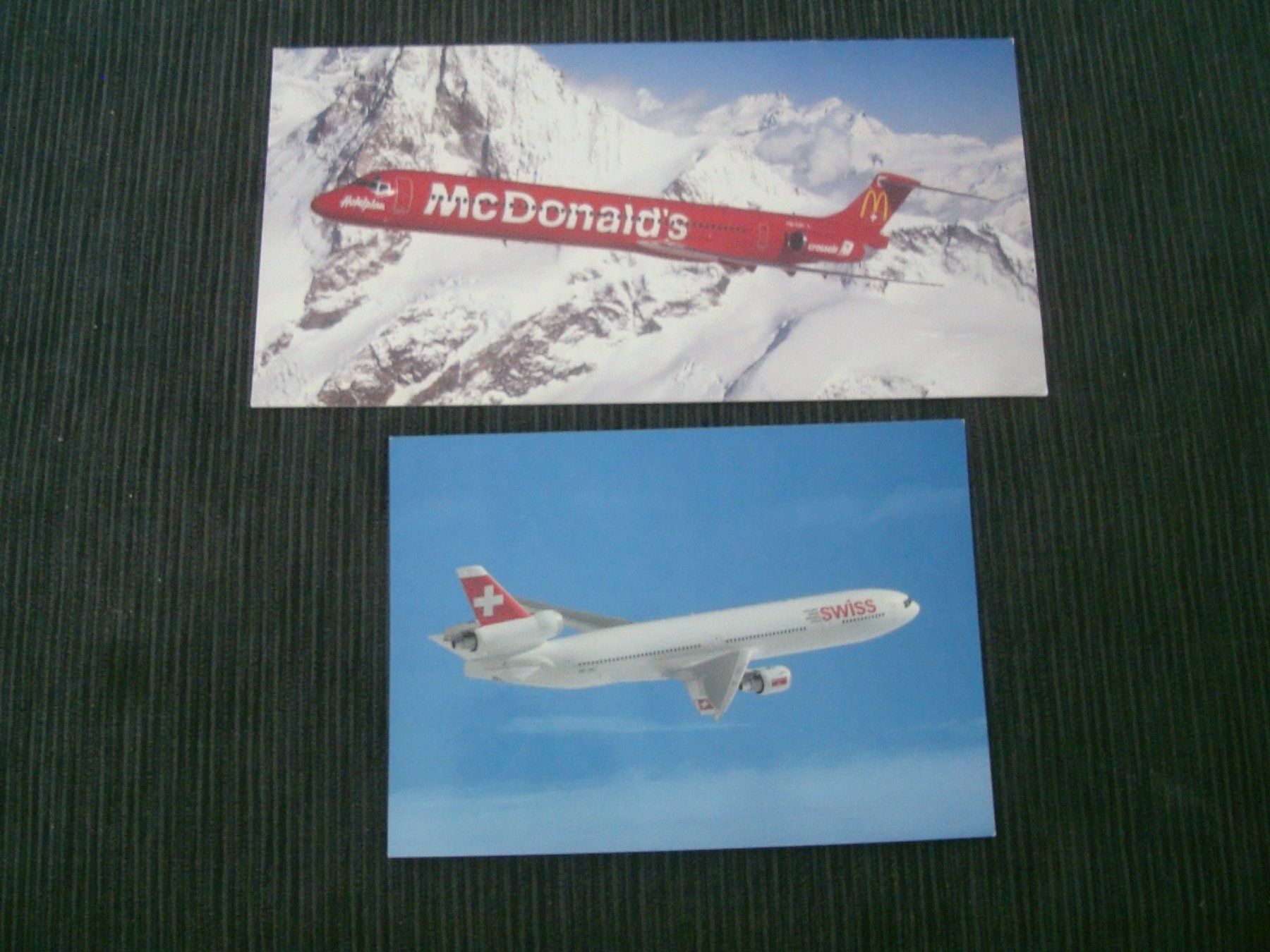 Cartoline postali: 2 AK Swiss /Crossair – Usato da Neuenegg venduto da flohcante