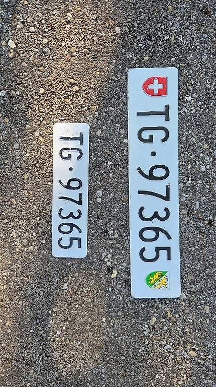 Insegne: Auto Nummerschild Thurgau – Usato da Wil SG venduto da Swigi66
