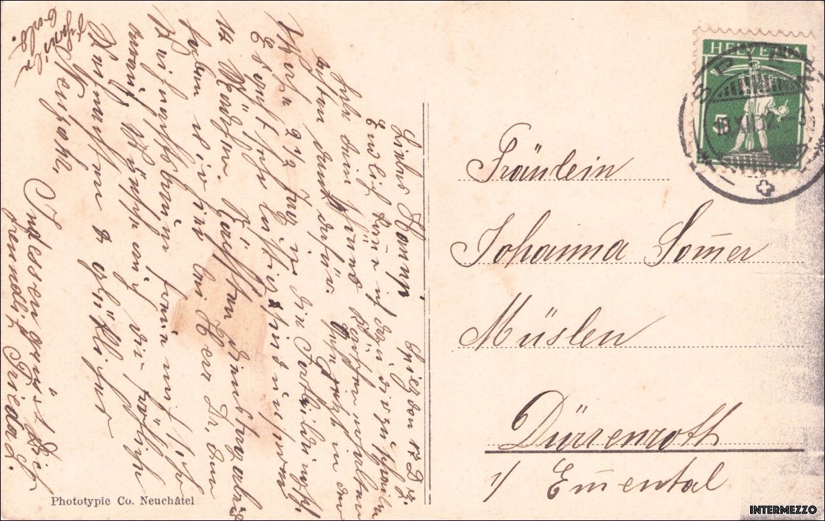 Cartoline postali: Spiez // 1912 Park-Hotel Bubenberg // Hotel – Usato da Basel venduto da intermezzo12 1