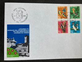 Schweiz 1970 Satz Pro Juventute Tag der Briefmarke Locarno
