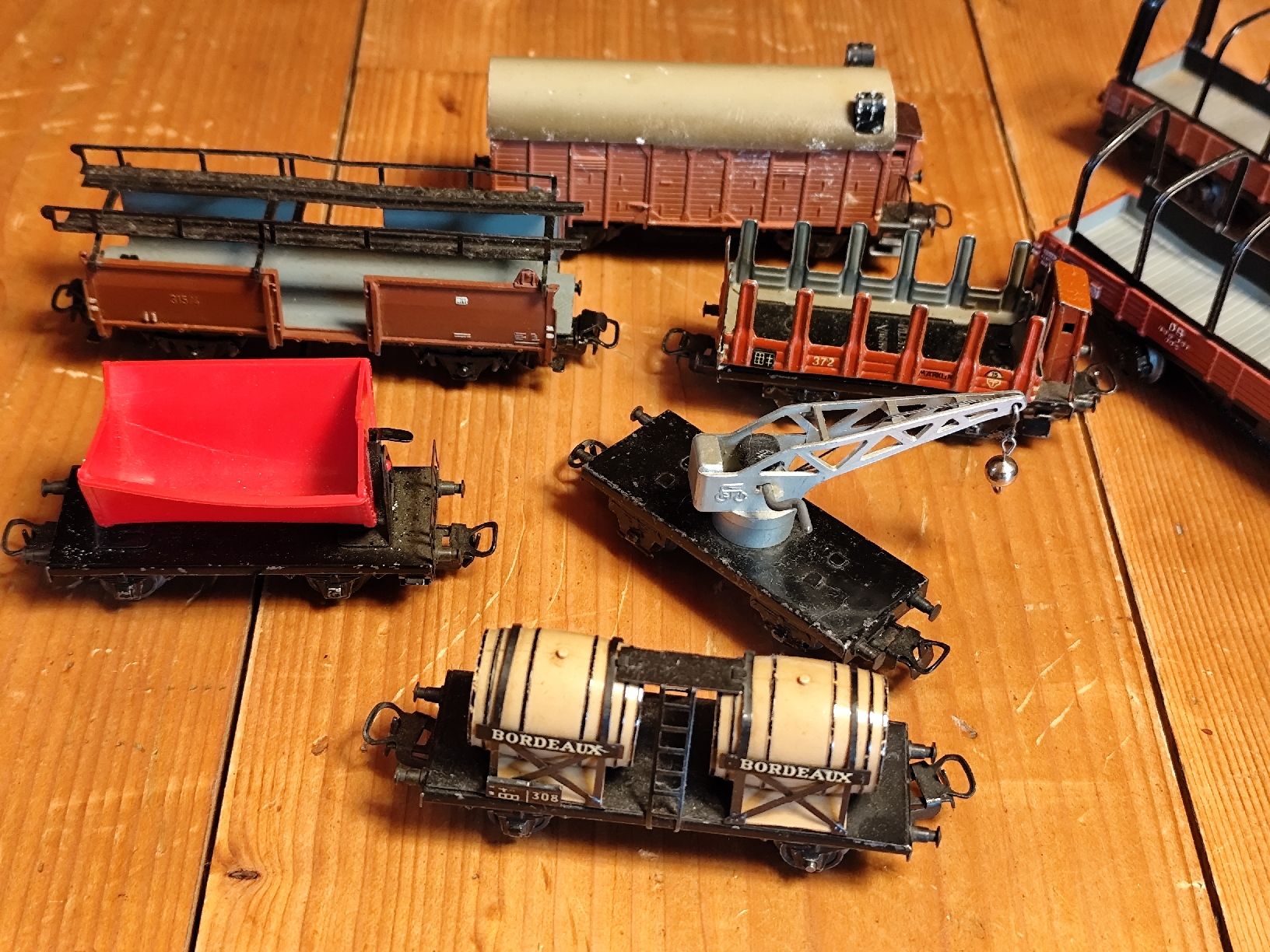 Märklin Modellini di ferrovie: Märklin HO diverse Güterwagen – Usato da Grüningen venduto da stellagolightly 7