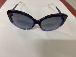 Christian Dior Sonnenbrille, Lila/Weiss