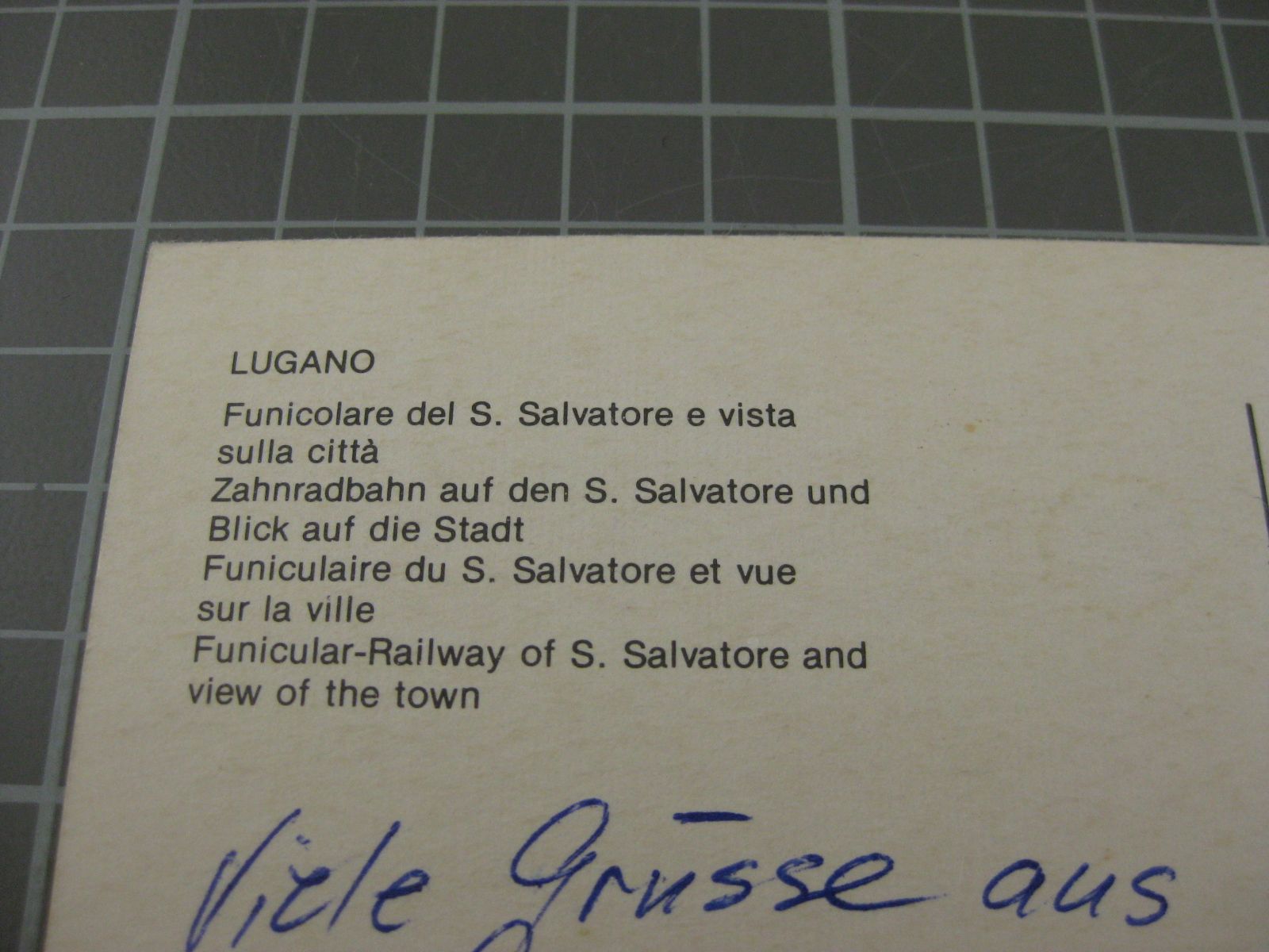 Cartoline postali: Standseilbahn Lugano S. Salvatore – Usato da Malters venduto da Marosko 2