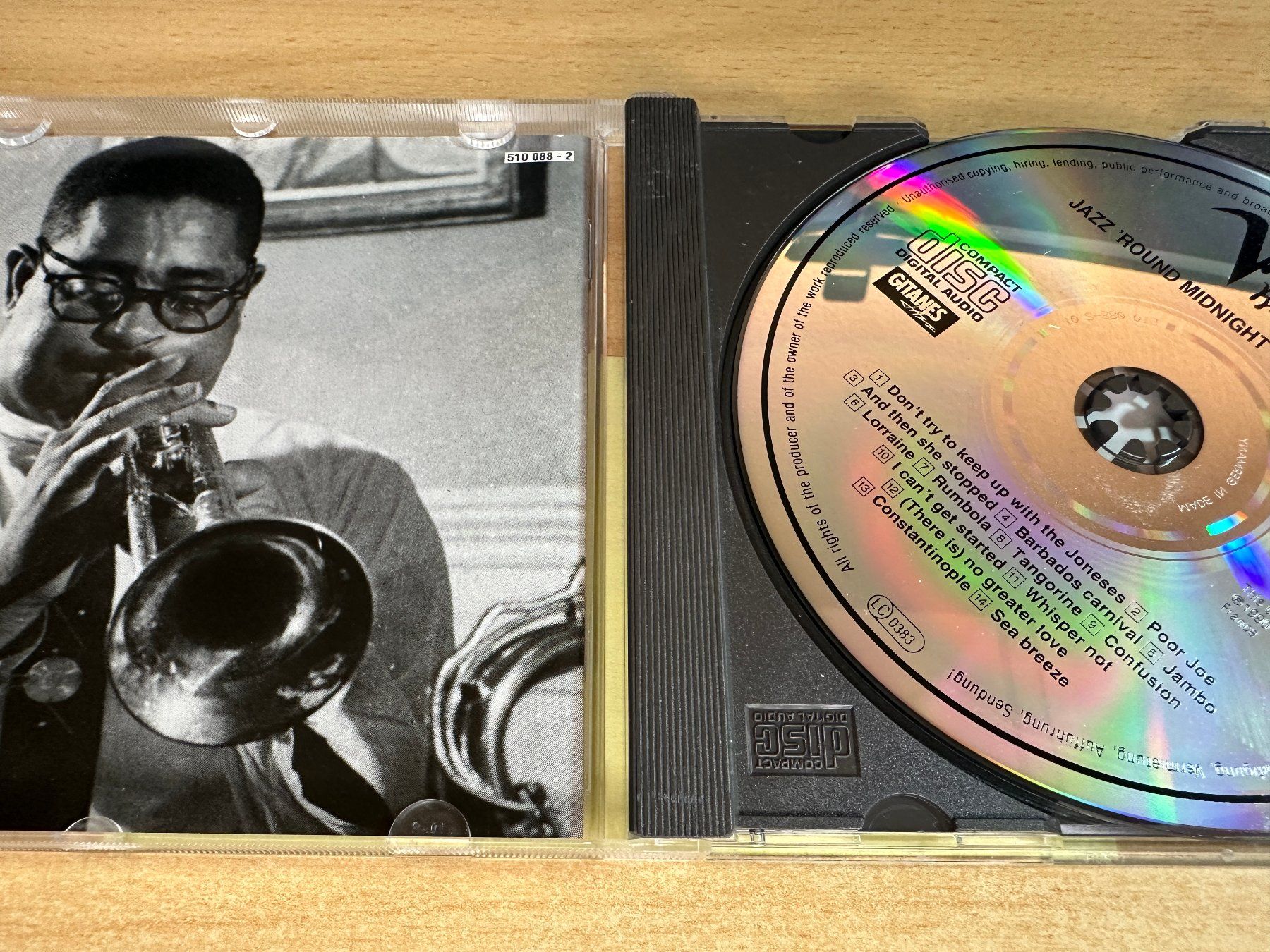 CD: W1 Dizzy Gillespie – Gitanes Jazz - Round Midnight – Usato da Rikon im Tösstal venduto da Alpenmutz 2
