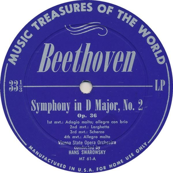 Schallplatten: Beethoven Symphony in D Major F Major LP – Gebraucht aus Genève von Cockattoo 1