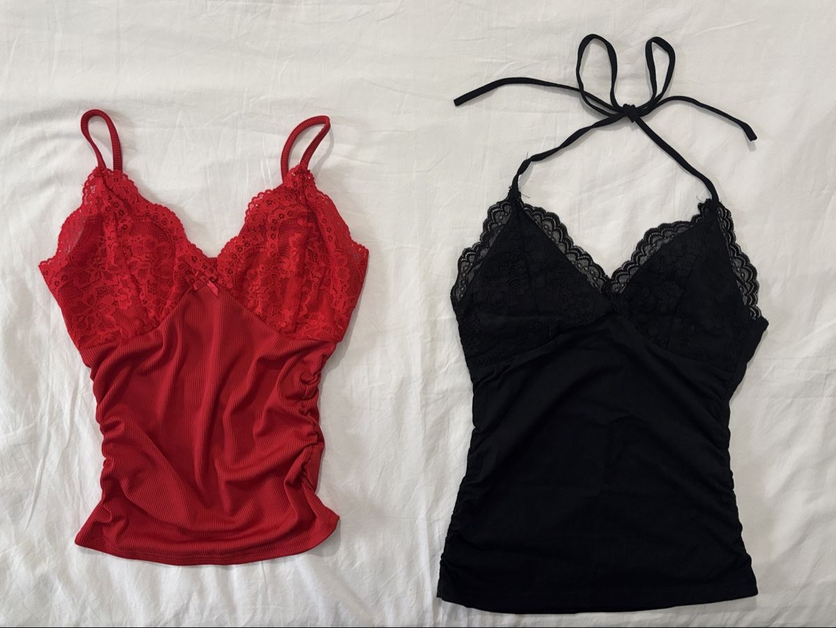Shein Blusen, T-Shirts & Tops: due top donna nero e rosso – Neu (gemäss Beschreibung) aus Claro von annakhanh