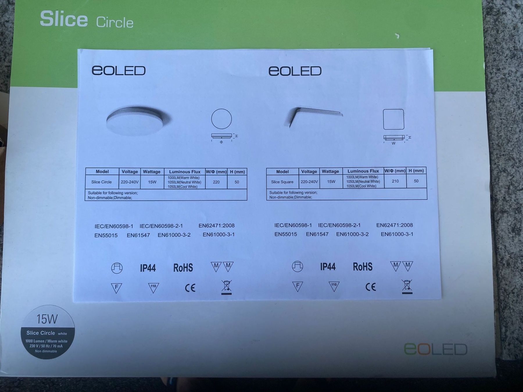 Kronleuchter & Deckenlampen: eoled Slice Circle Deckenleuchte 15W neu – Neu und originalverpackt aus BERNECK von kappi321 1
