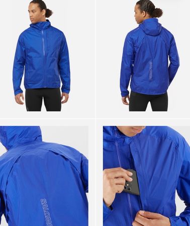Salomon  Laufjacke Herren blau Grösse L inklusive Hose XL