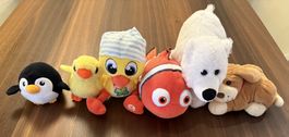 6 süsse Plüschtiere zum Spielen!