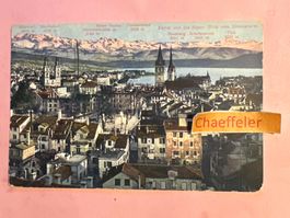 1921 Zürich und die Alpen