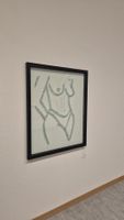 Glas Kunstwerk Aktfigur mit LED, handgefertigt, Unikat
