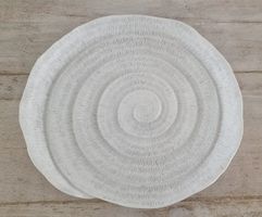 Dekorative Schale, Spirale weiss 
