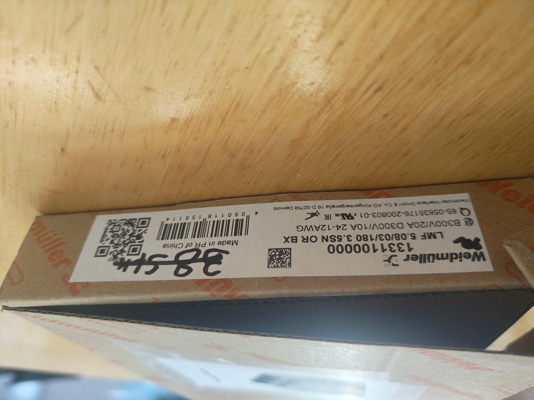 Componenti elettronici: Weidmüller LMF 5.08/03/180 3.5SN OR BX – Usato da Emmenbrücke venduto da BlSi 6