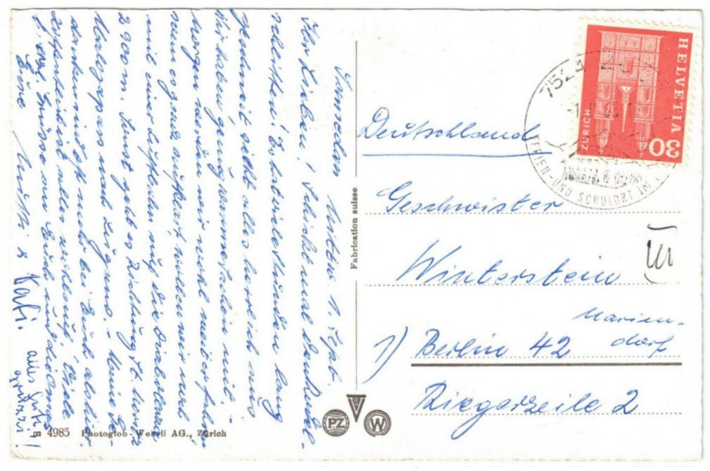 Cartoline postali: St. Moritz - Standseilbahn Muottas Muragl Bergstation – Usato da Binningen venduto da Mountainrider 1
