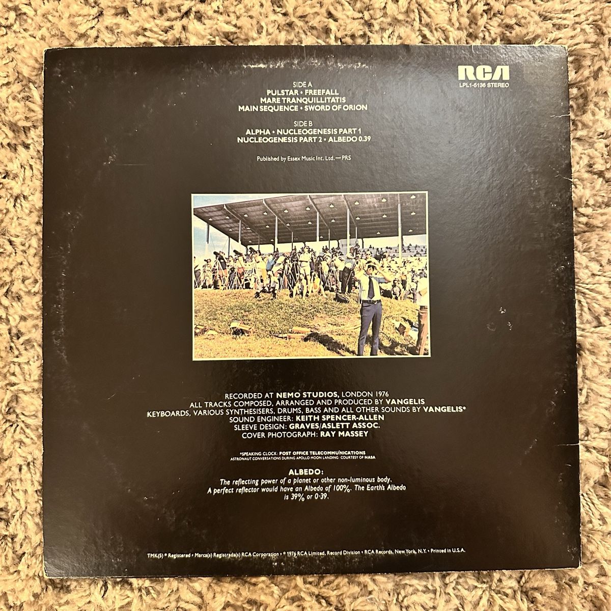 Schallplatten: Vangelis - Albedo 0.39 LP – Gebraucht aus Viganello von md__2rd2 1