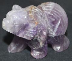 Deko - Heilstein E-737 – Bär – Amethyst – 4x2,5x2cm