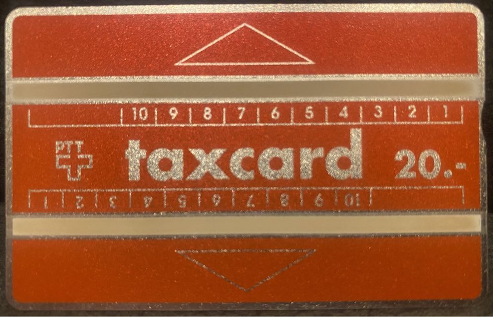 Cartes de téléphone: Taxcard P-16 106A neuve – Neuf (Voir description) à Lausanne par babacard10