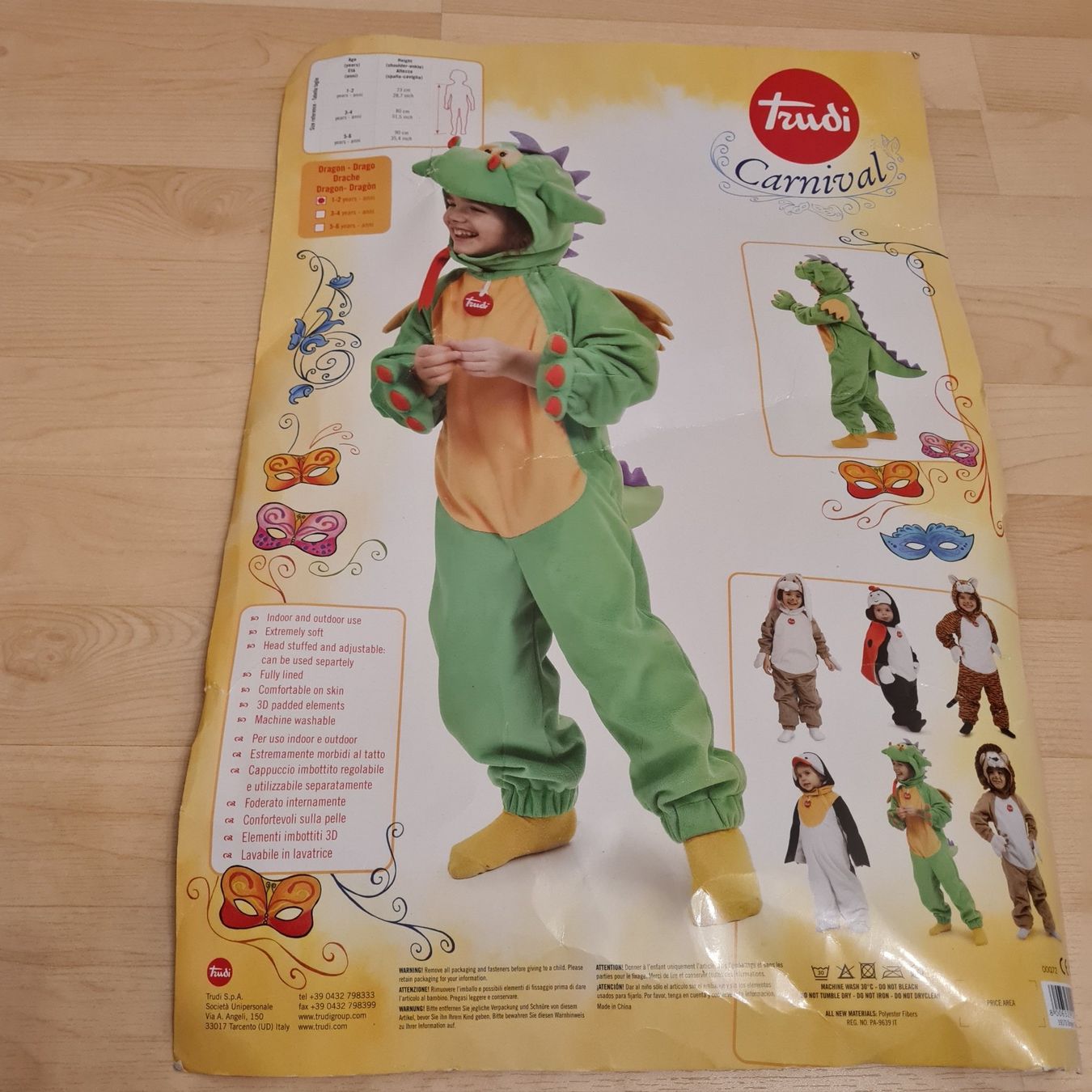 Costumi: Drachenkostüm 1-2 Jahre – Nuovo (secondo la descrizione) da Lyss venduto da waldfee10 3