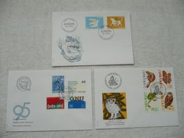 1995 3 FDC Sonder- & Europamarken SBK 872 - 881