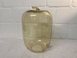 Dekoglasapfel , mundgeblasen, Vintage, Goldgelb