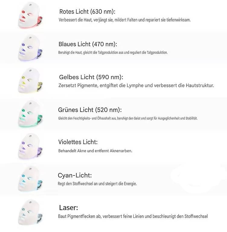Visage & Oreilles: Gesichtsmaske LED 7 Farben – D'occasion à Aarburg par Rbstarr 2