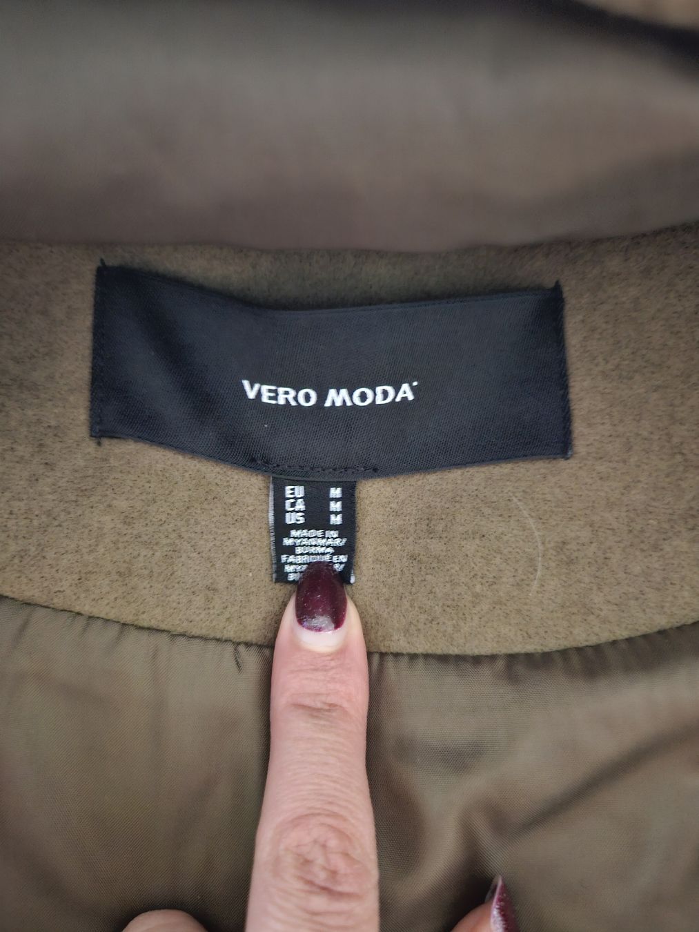 Vero Moda Cappotti: Vero Moda Mantel, Khaki, Gr. M – Nuovo (secondo la descrizione) da Härkingen venduto da deb_6bsp 1