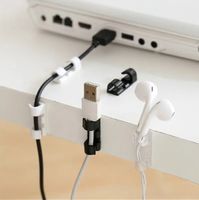 4x Kabelhalter selbstklebend – Kabelclips für Schreibtisch