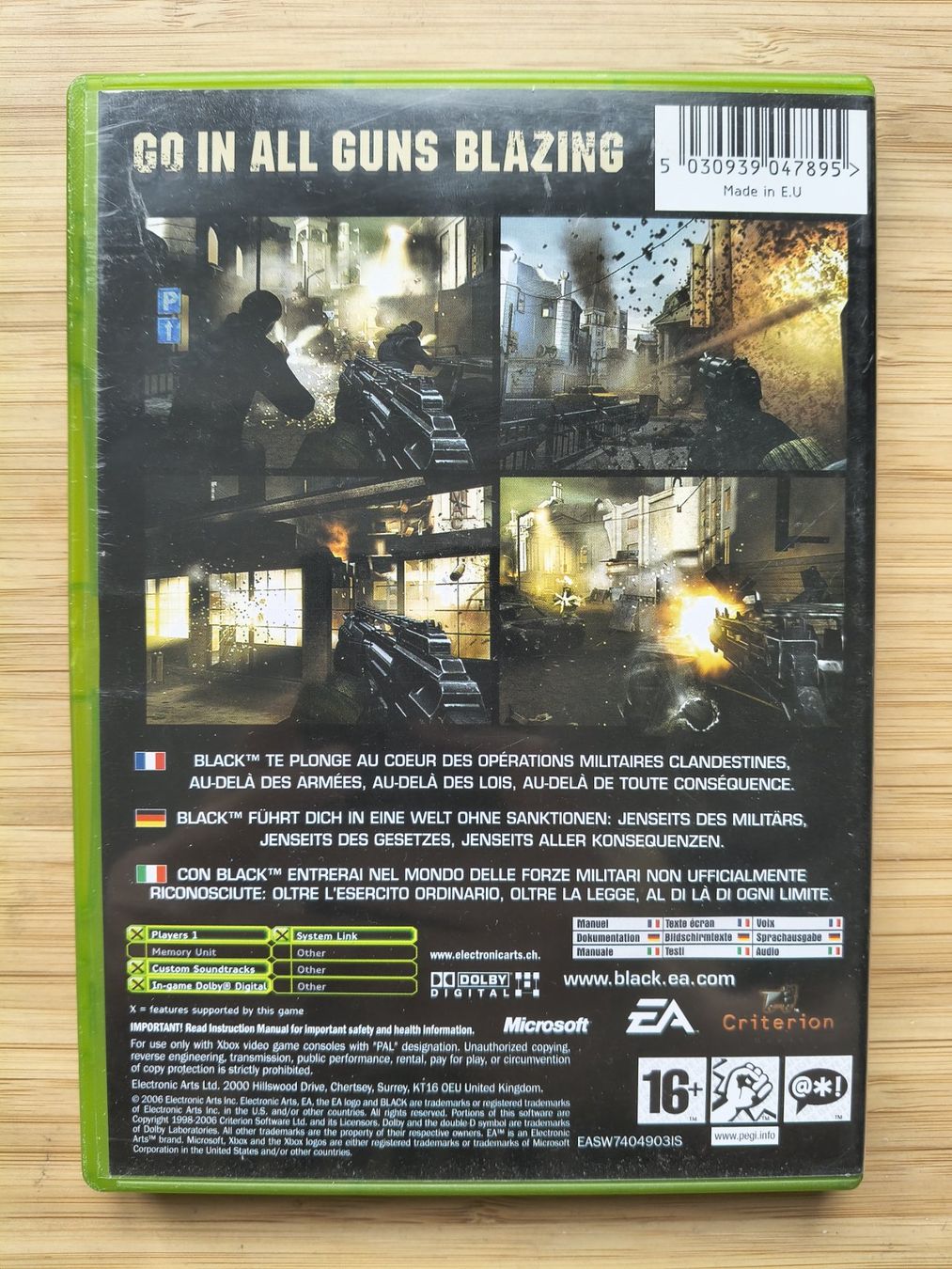 Giochi: Black (XBox) – Usato da Riedholz venduto da ste_96cd 1