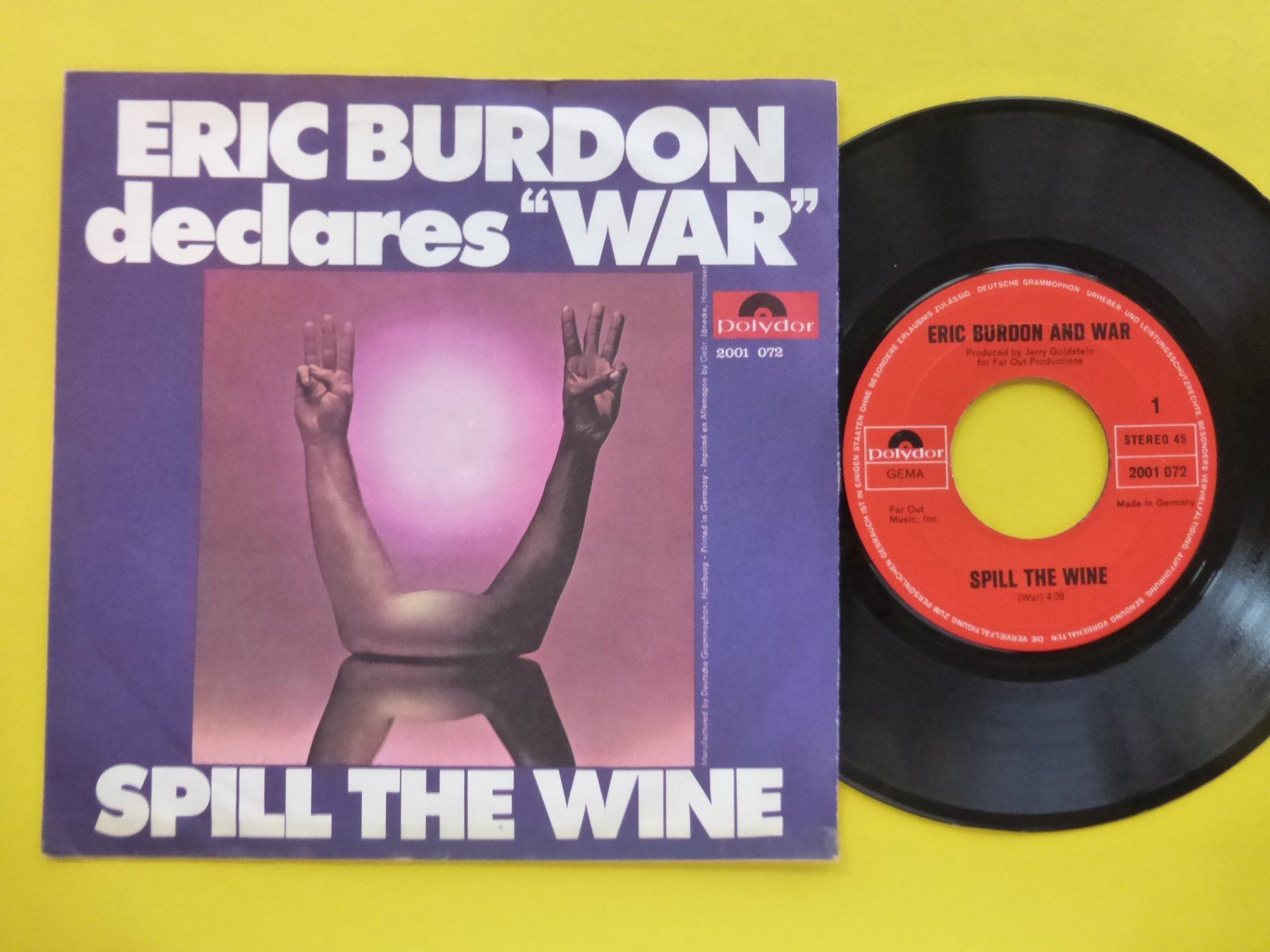 Dischi in vinile: Eric Burdon Declares "War" – Spill The Wine – Usato da Zürich venduto da Swiss57