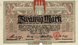 Altona 20 Mark 02.11.1918 VZ+-VZ++