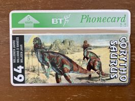 Telefonkarte British Telecom BTO069 Corythosaurus 2000 Ex ug