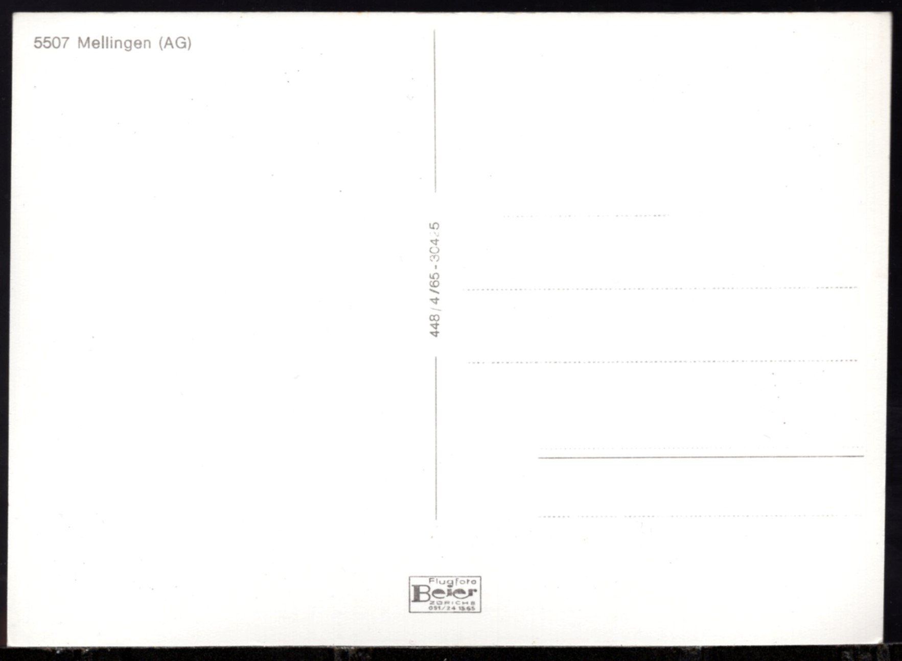 Cartoline postali: MELLINGEN  Flugaufnahme – Usato da Aarau venduto da kufi44 1