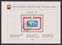 1951, Sammelblatt Nr. 132, IMABA Block W32 Ersttag