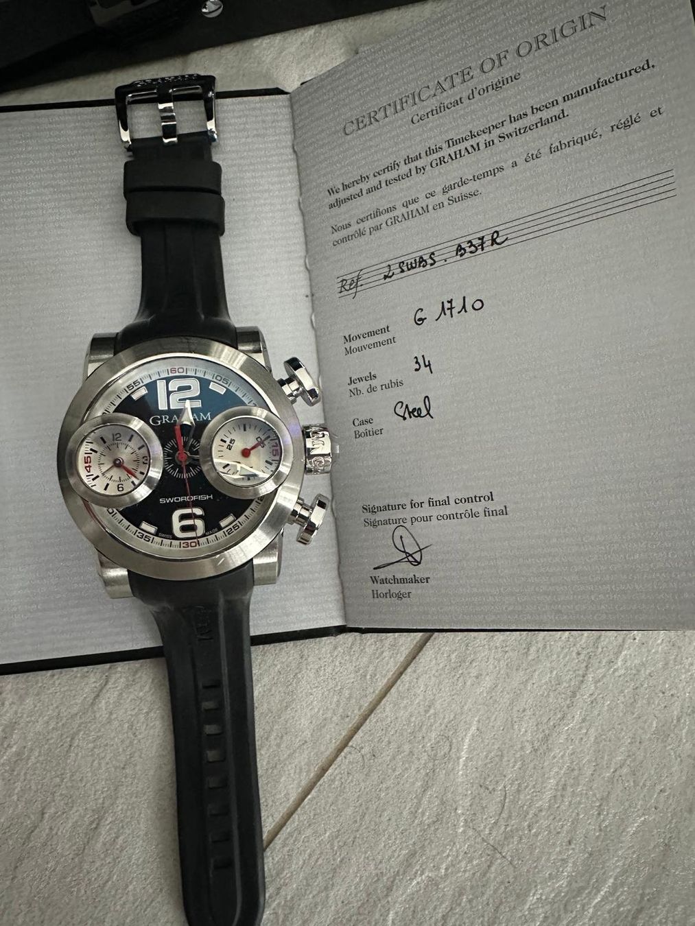 Graham Orologi: Graham Swordfish – Nuovo (secondo la descrizione) da Vallamand venduto da eli_tk9d 3