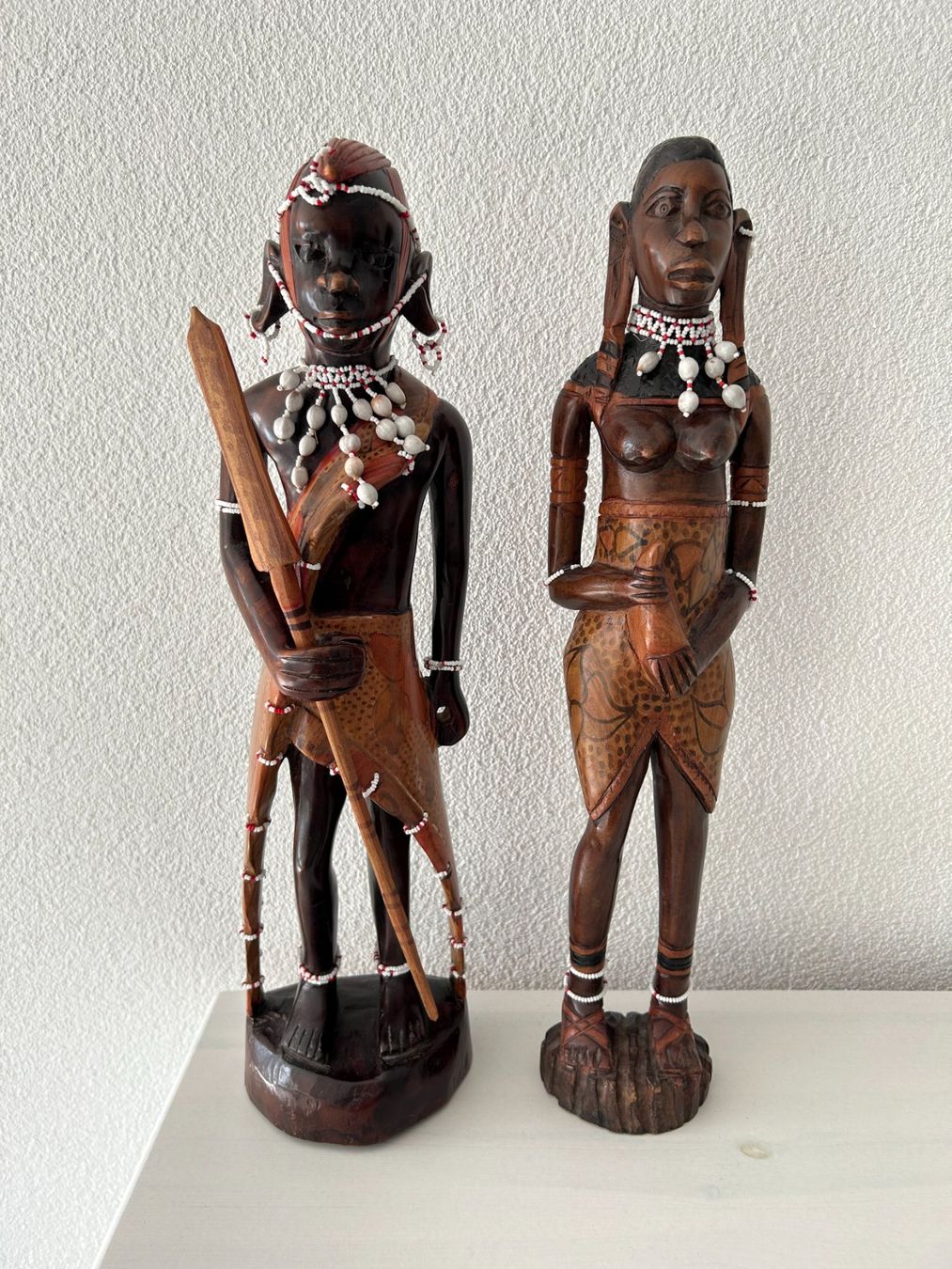 Statuette: Afrikanische Holzfiguren, Paar – Usato da Wängi venduto da Argon180 1