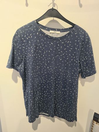 T-Shirt Brax Grösse 42 blau gemustert guter Zustand