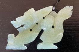 Jade Drachen Jadedrachen Anhänger China Deko Sammler antik