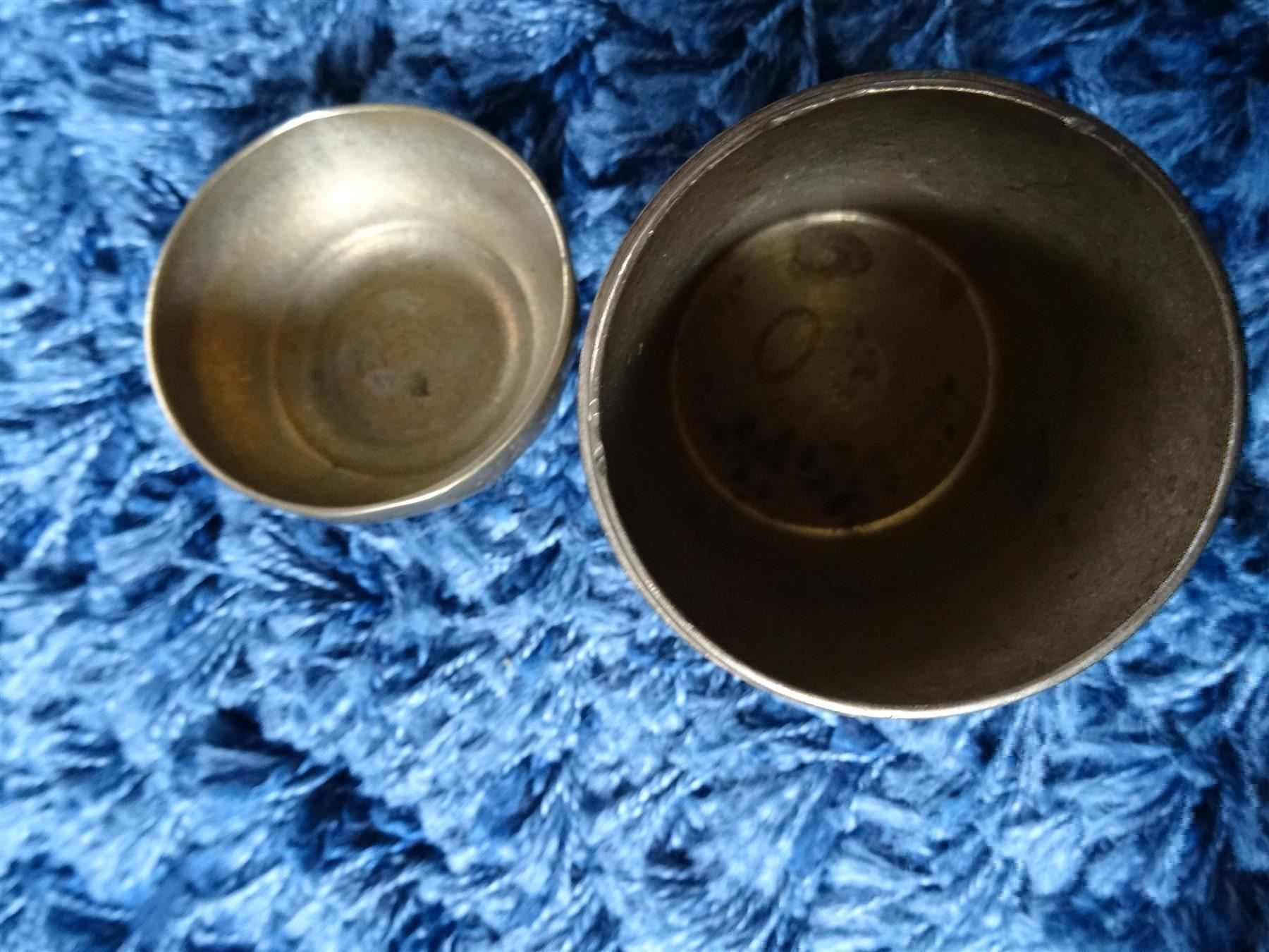 Salvadanai: massive runde hohe Bronzedose m. Deckel – Usato da Lupfig venduto da Buerkli20 2