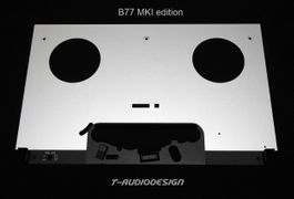 Neues oberes Frontpanel silber für die ReVox B77 Bandmachine