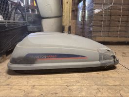 Dachbox Omnistor Apollo grau gebraucht mit Gebrauchsspuren