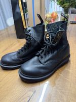 Schwarze Lederstiefel, Grösse 41, NEU