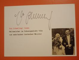 Max Schmeling - Box Weltmeister - 2005 verstorben