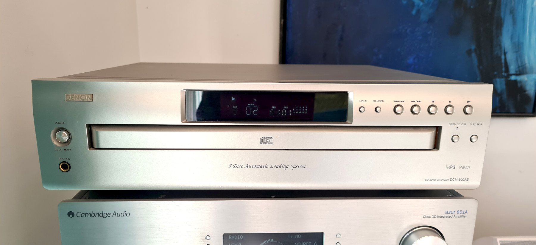 Denon Lettore multimediale & Streamer: Denon DCM-500AE 5 Disc CD Changer HiFi CD-Wechsler – Usato da Aire-la-Ville venduto da Olfaktif