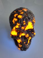 Edle Totenkopf Skulptur aus Yoobelit
