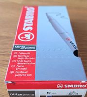 Stabilo OHPen Folienstift 10 Stk blau, Non-Permanent