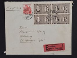 Express-Beleg mit VB Z256, gest. "Ambulant" 27.III.43