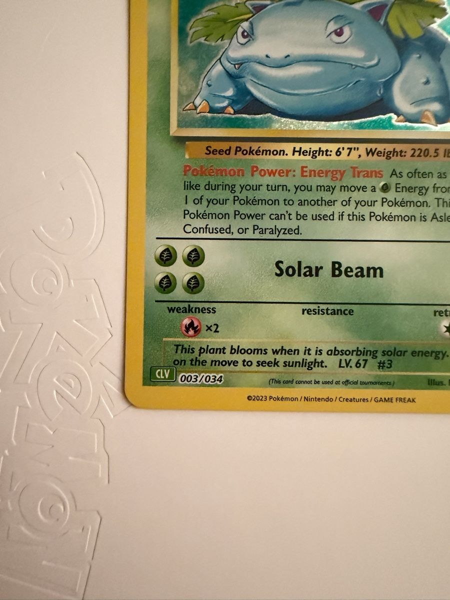 Pokémon Cartes à collectionner: Venusaur (Classic Collection) + 3 Karten – D'occasion à Biel/Bienne par SeeLoewe55 5