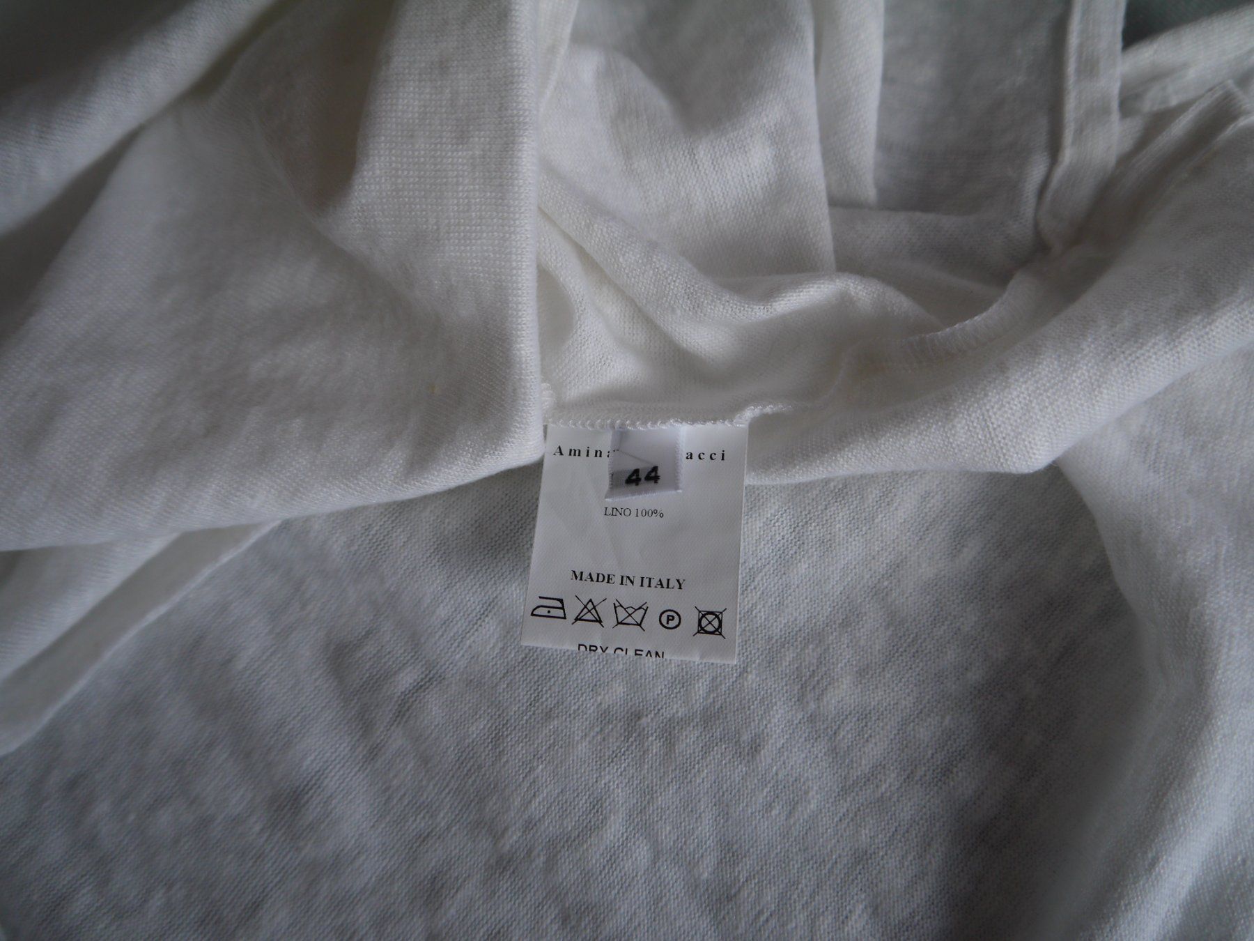 Top: AMINA RUBINACCI Top aus Leine Gr.It.44 – Usato da Hagendorn venduto da Blaf 2