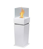 + 2 IN 1 Gelkamin BIO Ethanol Standkamin Weiß Rauchfrei